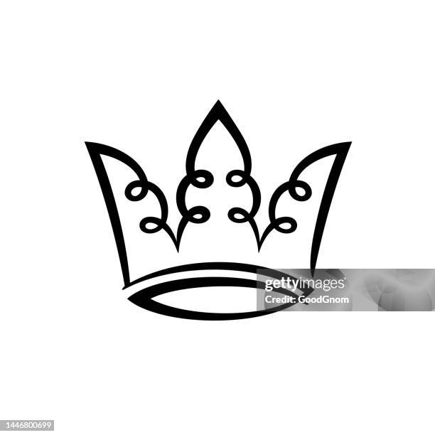 crown symbol - emperor stock illustrations
