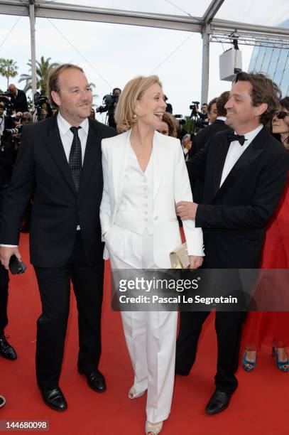 Marthe Keller attends the "De Rouille et D'os" Premiere during the 65th Annual Cannes Film Festival at Palais des Festivals on May 17, 2012 in...