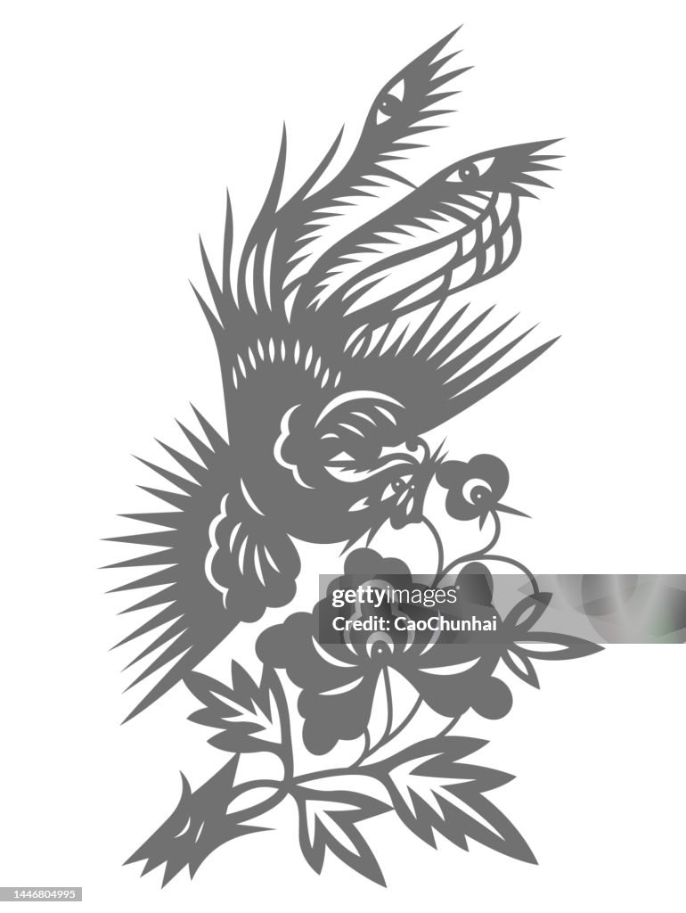 Birds and Flowers(China paper-cut patterns)