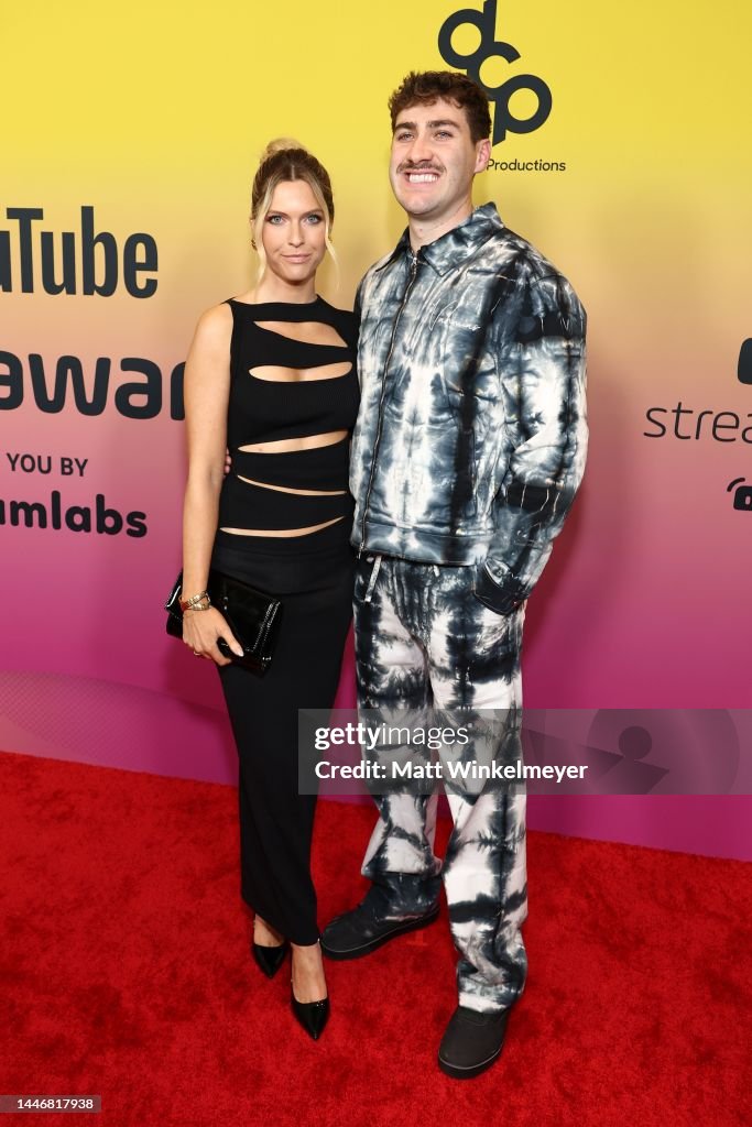 Ariack Hope LaVine and Airrack attend the 2022 YouTube Streamy Awards at the ...