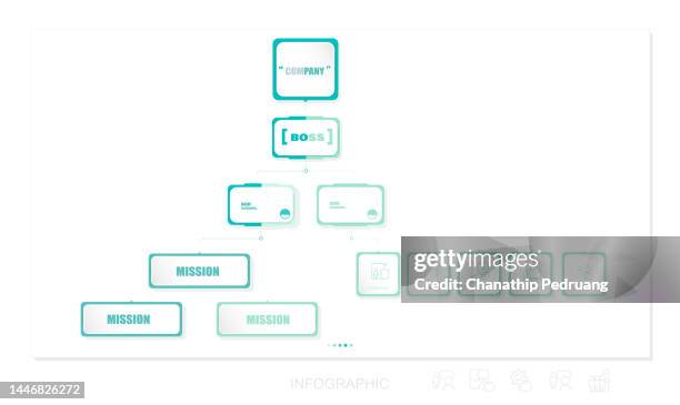 infographic design template with place for your data. vector illustration. stock illustrationflow chart, infographic, flowing, motion, diagram, icon set - org chart stock illustrations