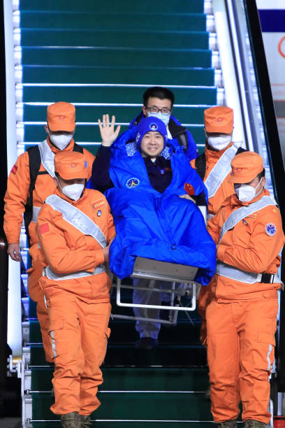 CHN: Shenzhou-14 Astronauts Arrive In Beijing