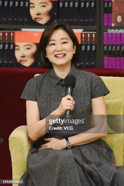 Lin Ching Actress Brigitte Lin Ching-hsia attends her new book launch event on ...