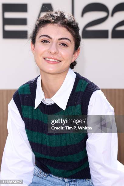 Tara Abboud poses during the "Rebel" press junket at the Red Sea International Film Festival on December 05, 2022 in Jeddah, Saudi Arabia.