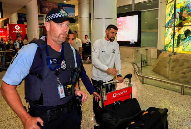 AUS: Australia Socceroos Players Arrive In Sydney After FIFA World Cup