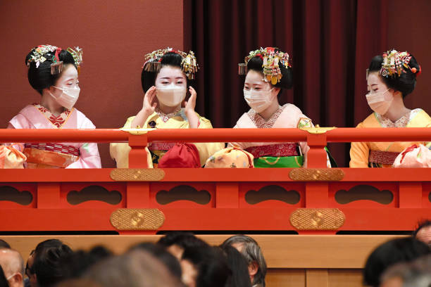 JPN: Geiko And Maiko Visit Kabuki Theatre