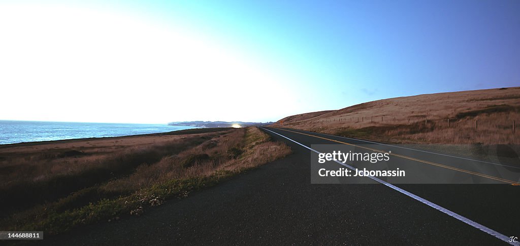 Empty road near Cambria