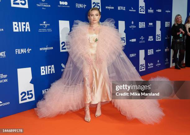 Florence Pugh attends the British Independent Film Awards 2022 at Old Billingsgate on December 04, 2022 in London, England.