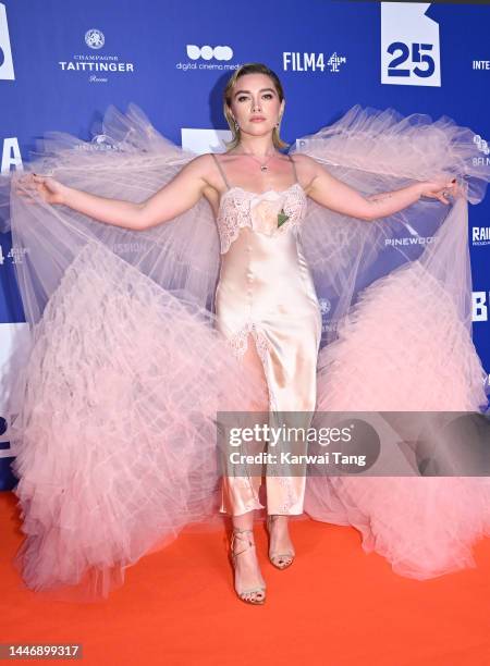 Florence Pugh attends the British Independent Film Awards 2022 at Old Billingsgate on December 04, 2022 in London, England.