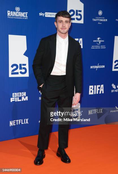 Paul Mescal attends the British Independent Film Awards 2022 at Old Billingsgate on December 04, 2022 in London, England.