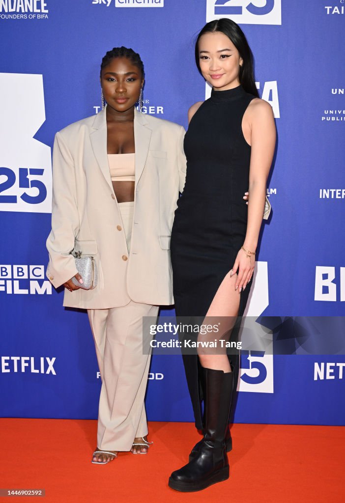 Lauryn Ajufo and Callina Liang attend the British Independent Film