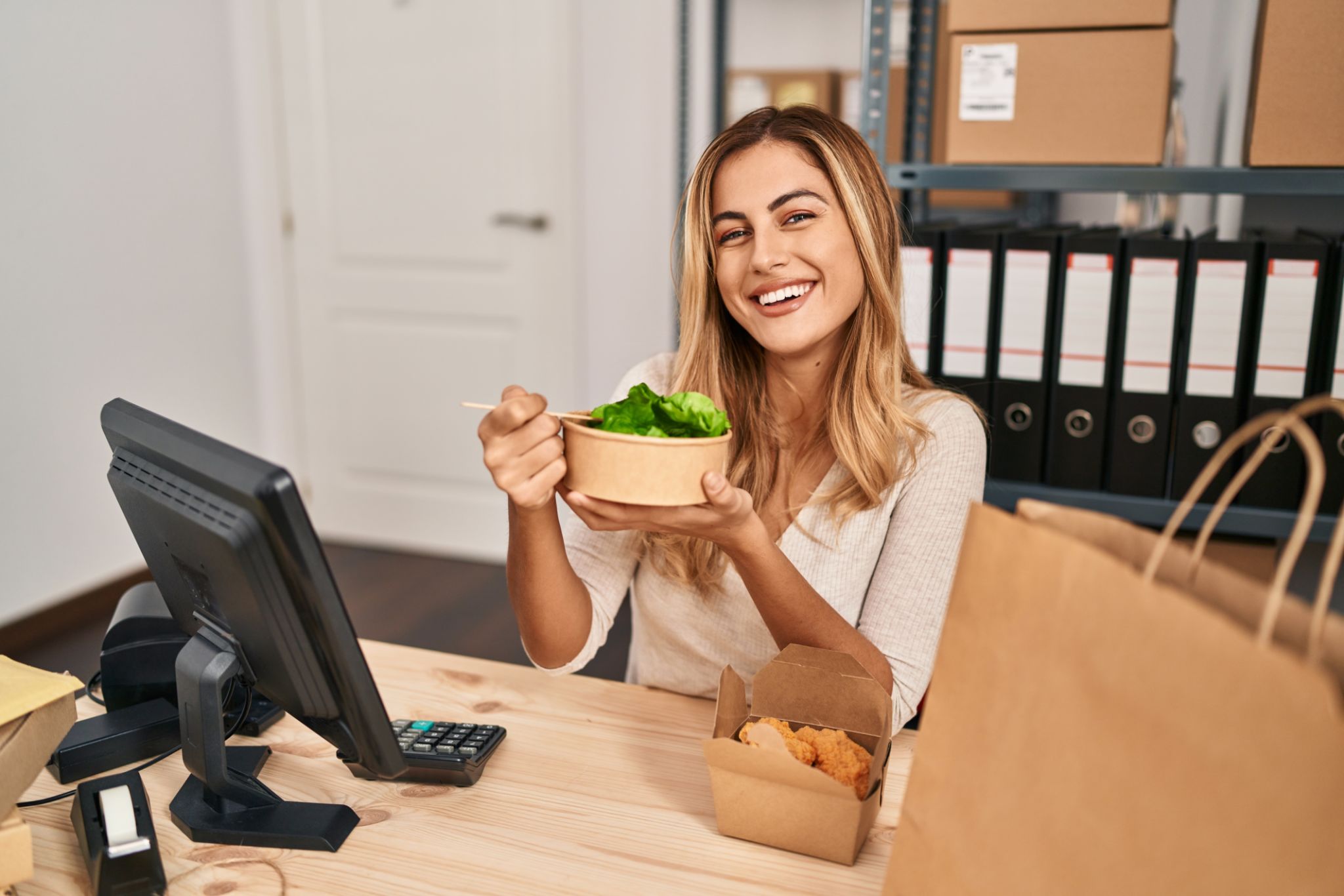office lunch setup
