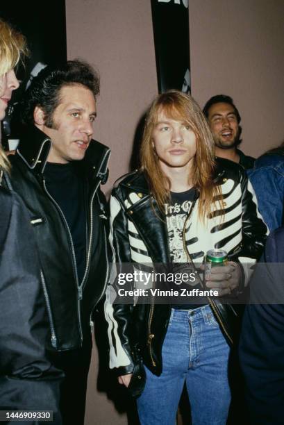 Andrew Dice Clay and Guns 'N' Roses member Axl Rose during the 'Andrew Dice Clay Show' after party in Los Angeles, California, United States, 9th...