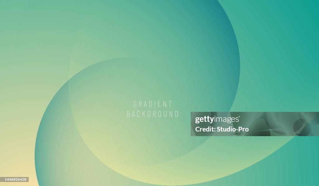 Trendy color gradient wave background