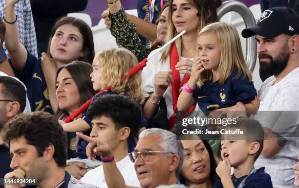 Erika Choperena, wife of Antoine Griezmann of France attends the FIFA World Cup Qatar 2022 Round of 16 match between France and Poland at Al Thumama...