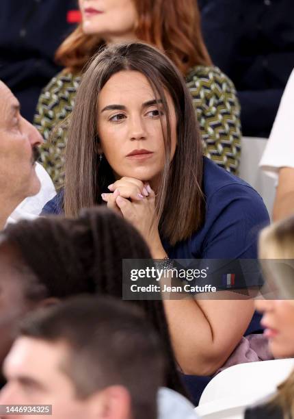 Erika Choperena, wife of Antoine Griezmann of France attends the FIFA World Cup Qatar 2022 Round of 16 match between France and Poland at Al Thumama...