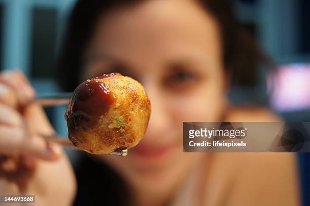 takoyaki ball - takoyaki stock pictures, royalty-free photos & images
