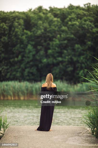 beautiful woman in nature - skinny blonde stock pictures, royalty-free photos & images