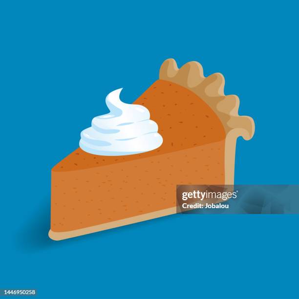 sweet pumpkin pie dessert - sweet potato pie stock illustrations