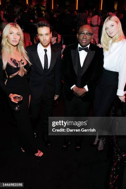 Katie Cassidy, Liam Payne, Edward Enninful and Elizabeth Debicki attend The Fashion Awards 2022 pre-ceremony drinks at the Royal Albert Hall on...