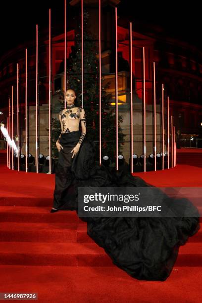 Jourdan Dunn attends The Fashion Awards 2022 at the Royal Albert Hall on December 05, 2022 in London, England.