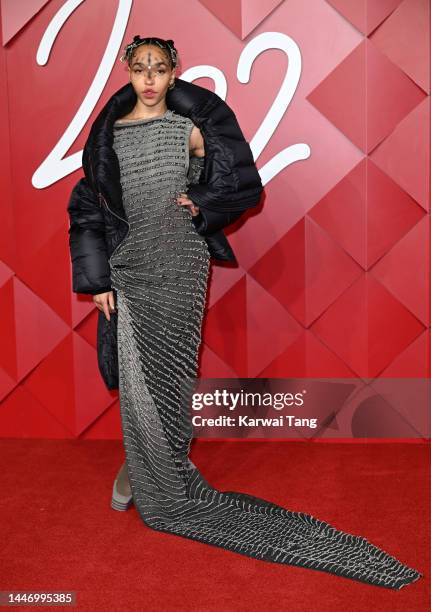 Twigs attends The Fashion Awards 2022 at the Royal Albert Hall on December 05, 2022 in London, England.