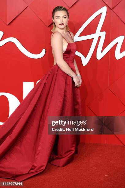 Florence Pugh attends The Fashion Awards 2022 at the Royal Albert Hall on December 05, 2022 in London, England.