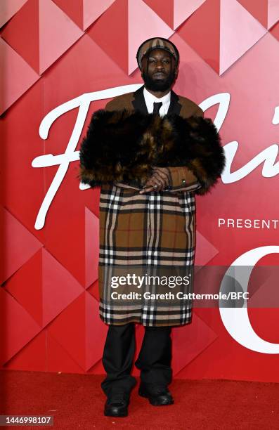 Kojey Radical attends The Fashion Awards 2022 at the Royal Albert Hall on December 05, 2022 in London, England.