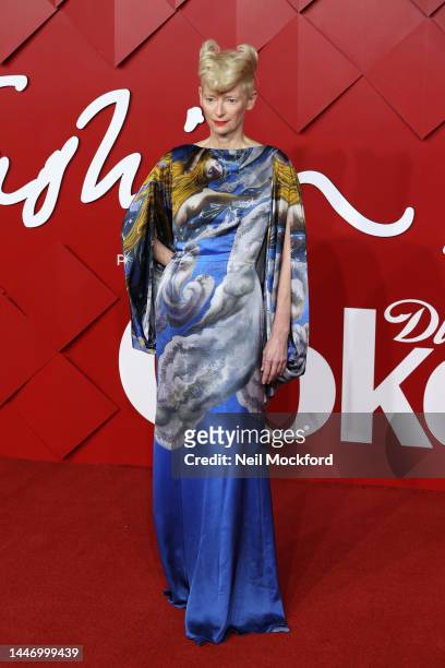 Tilda Swinton attends The Fashion Awards 2022 at the Royal Albert Hall on December 05, 2022 in London, England.