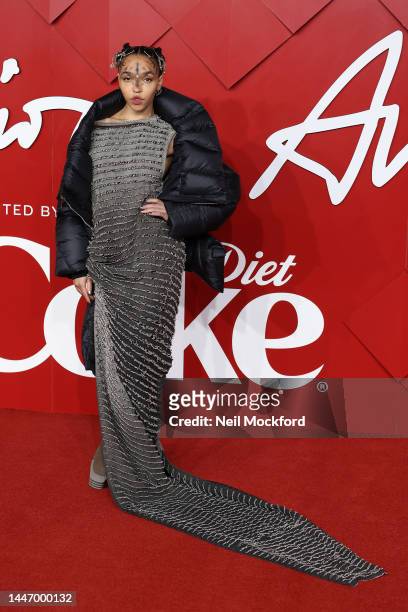 Twigs attends The Fashion Awards 2022 at the Royal Albert Hall on December 05, 2022 in London, England.