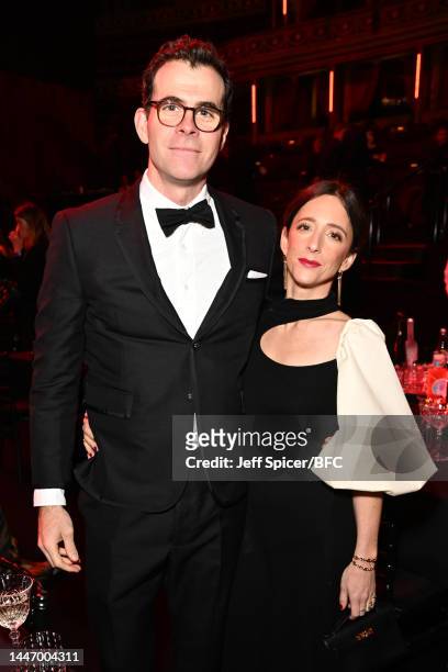 Adam Mosseri and Monica Mosseri attends The Fashion Awards 2022 Pre-Ceremony Drinks at the Royal Albert Hall on December 05, 2022 in London, England.