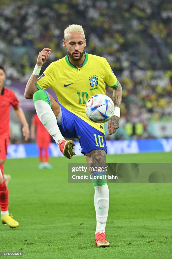 Neymar Jr Of Brazil During The FIFA World Cup Qatar 2022 Round Of 16 neymar-jr-of-brazil-during-the-fifa-world-cup-qatar-2022-round-of-16