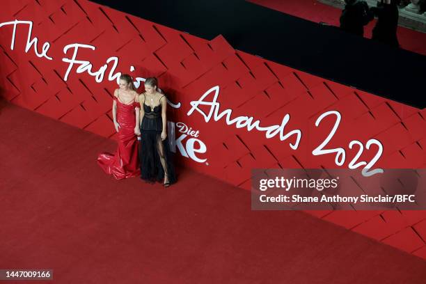 Amanda Holden and Alexa Louise Florence Hughes attend The Fashion Awards 2022 at the Royal Albert Hall on December 05, 2022 in London, England.