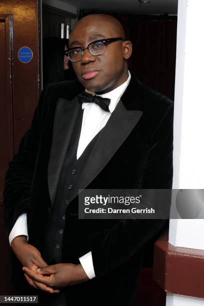 Edward Enninful backstage during The Fashion Awards 2022 after party at the Royal Albert Hall on December 05, 2022 in London, England.