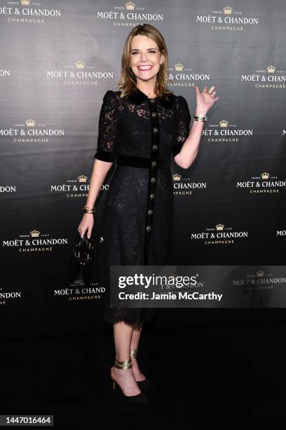 Savannah Guthrie attends the Moet & Chandon Holiday Season Celebration at Lincoln Center on December 05, 2022 in New York City.