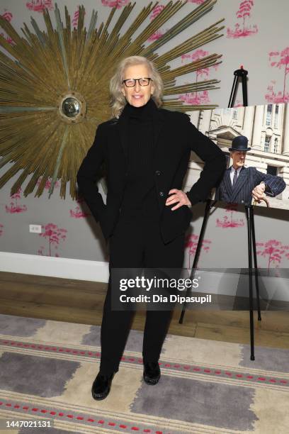 Annie Leibovitz attends as Anna Wintour hosts Special Screening of "Living" at Crosby Hotel on December 05, 2022 in New York City.