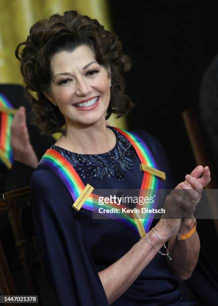 Singer-songwriter Amy Grant, one of the 2022 Kennedy Center honorees, attends a reception at the White House on December 04, 2022 in Washington, DC....