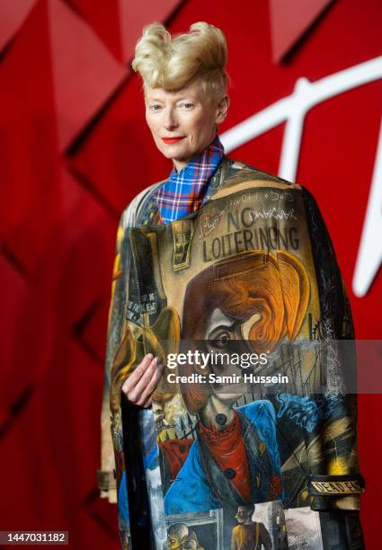 Tilda Swinton attends The Fashion Awards 2022 at the Royal Albert Hall on December 05, 2022 in London, England.