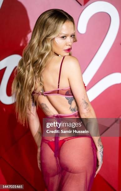 Rita Ora attends The Fashion Awards 2022 at the Royal Albert Hall on December 05, 2022 in London, England.