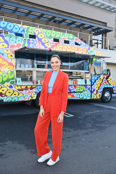 Gal Gadot attends GOODLES' First Anniversary With Expansive Retail Launch Into Safeway Albertsons on December 05, 2022 in Los Angeles, California.