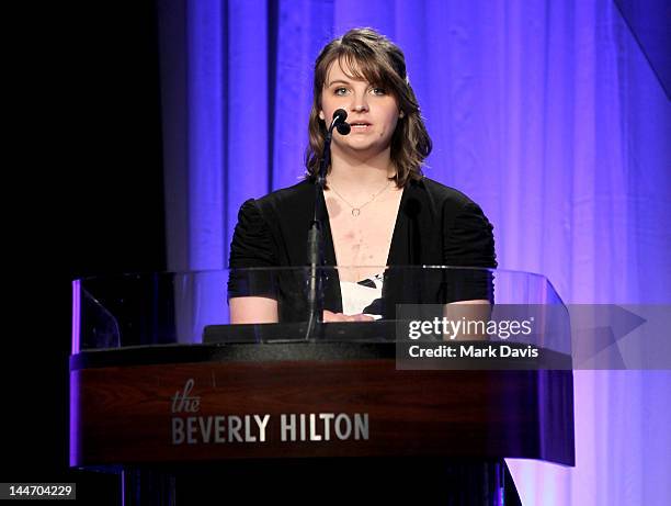 Nikki Riddle attends the Starlight Children's Foundation Annual "A Stellar Night" Gala held at The Beverly Hilton Hotel on May 17, 2012 in Beverly...