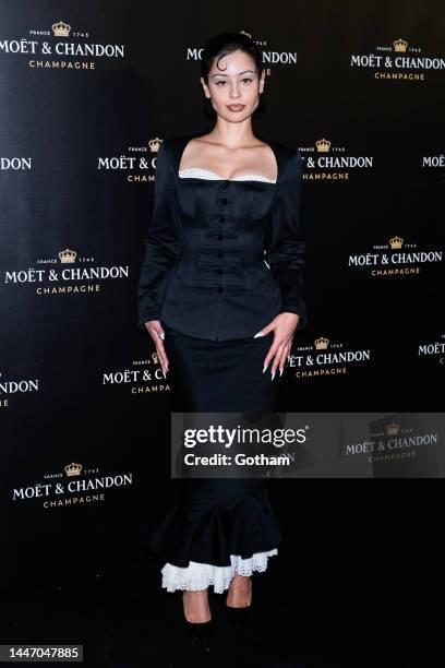 Alexa Demie attends the Moet & Chandon Holiday Season Celebration at Lincoln Center on December 05, 2022 in New York City.