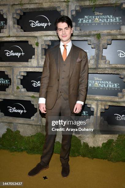 Dylan Michael Douglas attends the premiere of Disney+ Original Series "National Treasure: Edge Of History" at El Capitan Theatre on December 05, 2022...