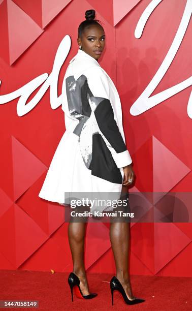 Dina Asher-Smithattends The Fashion Awards 2022 at the Royal Albert Hall on December 05, 2022 in London, England.