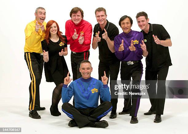 Greg Page, Emma Watkins, Murray Cook, Simon Pryce, Geoff Fatt, Lachlan Gillespie and Anthony Field pictured in Sydney, New South Wales after the...