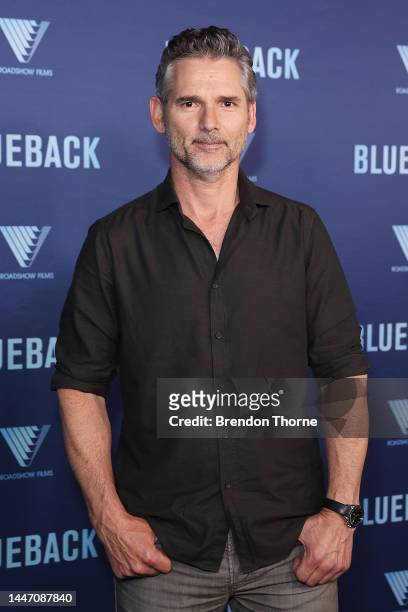 Eric Bana attends the Sydney premiere of Blueback at Hoyts Entertainment Quarter on December 06, 2022 in Sydney, Australia.