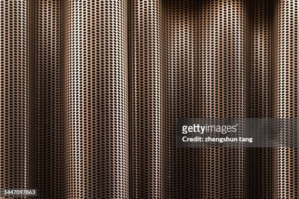 metallic wall of building - art deco architecture stock pictures, royalty-free photos & images
