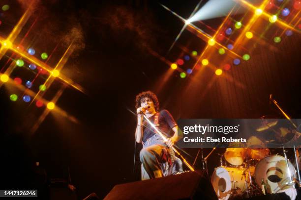 Dan McCafferty performing with Nazareth in Florida in June of 1980.