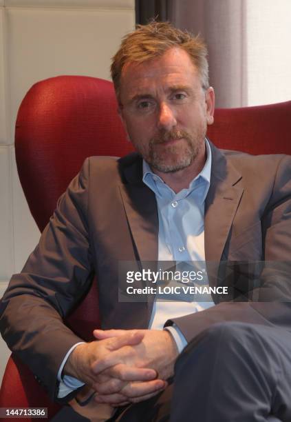 British actor and president of the "Un Certain Regard" jury Tim Roth poses during a photo session as part of the 65th Cannes film festival on May 18,...