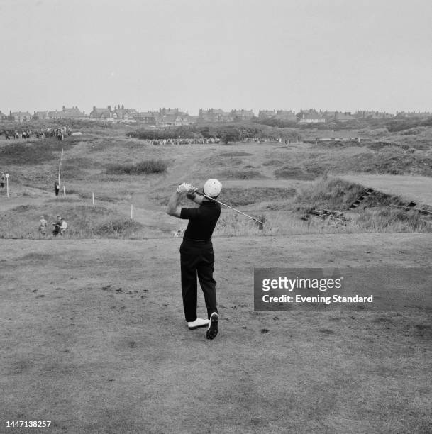 South African golfer Gary Player competing in the 1961 Open Championship at the Royal Birkdale Golf Club in Southport, Merseyside, July 12th - 15th...